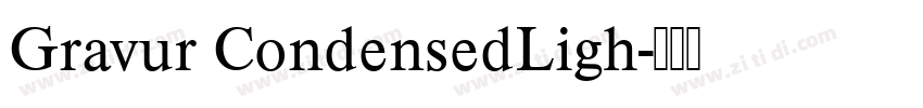 Gravur CondensedLigh字体转换